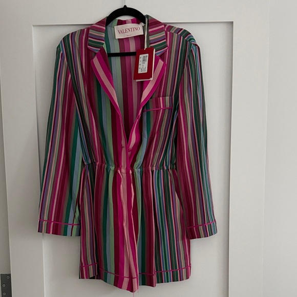 Valentino Multicolor Striped romper size 40 - Picture 1 of 1